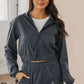 The Victory Faded Black Zip Up Hooded Jacket - FINAL SALE - Magnolia Boutique