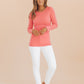 The Weekender Tee - Coral - FINAL SALE - Magnolia Boutique