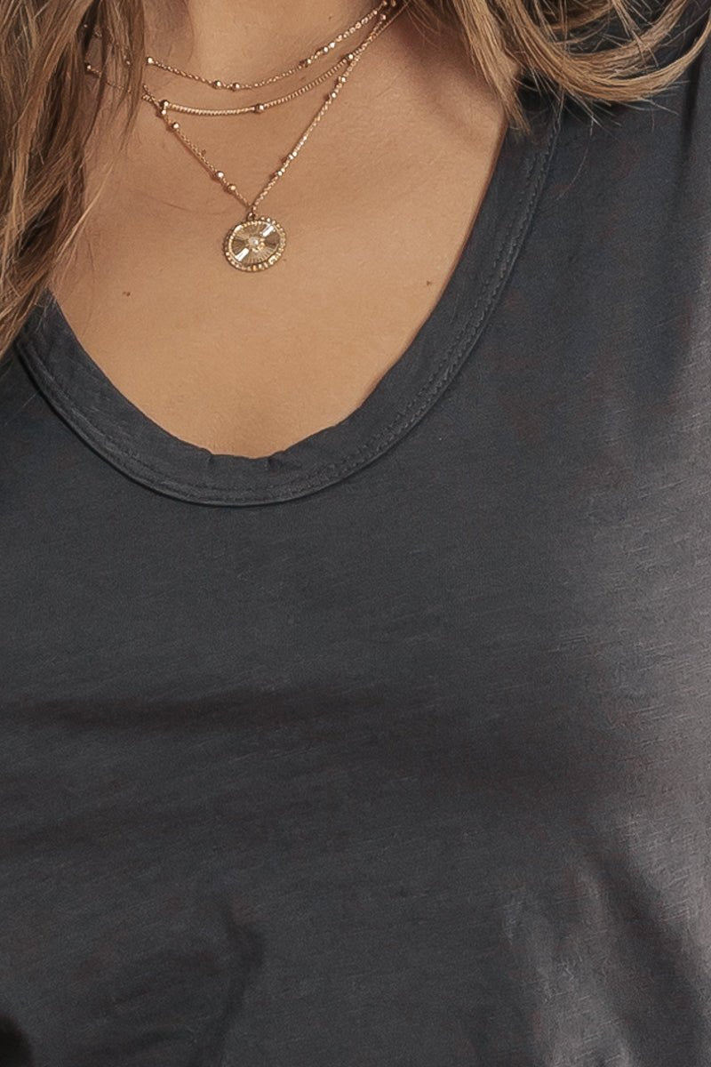 Three Layered Gold Pendant Necklace - Magnolia Boutique