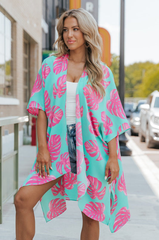 Vibrant Tropical Print Kimono | FINAL SALE - Magnolia Boutique
