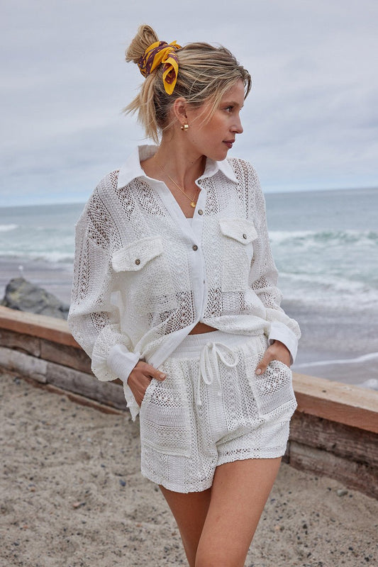 White Crochet Lace Shorts | FINAL SALE - Magnolia Boutique