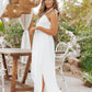 White Halter Strap Maxi Dress - Magnolia Boutique