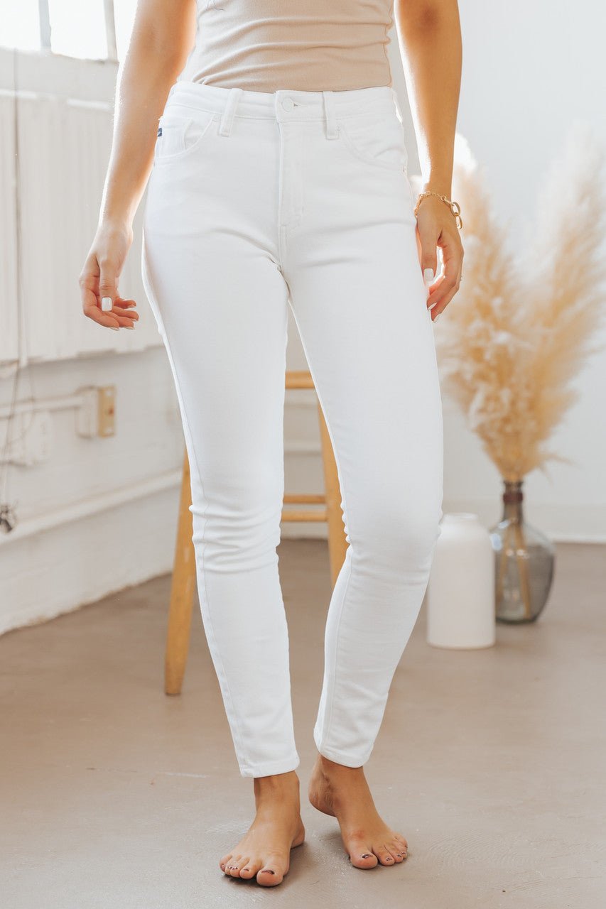 White High Rise Super Skinny Jeans - FINAL SALE - Magnolia Boutique