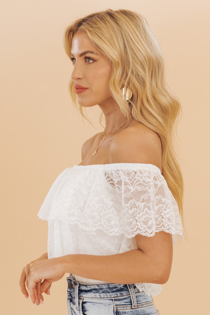 White Layered Off The Shoulder | Magnolia