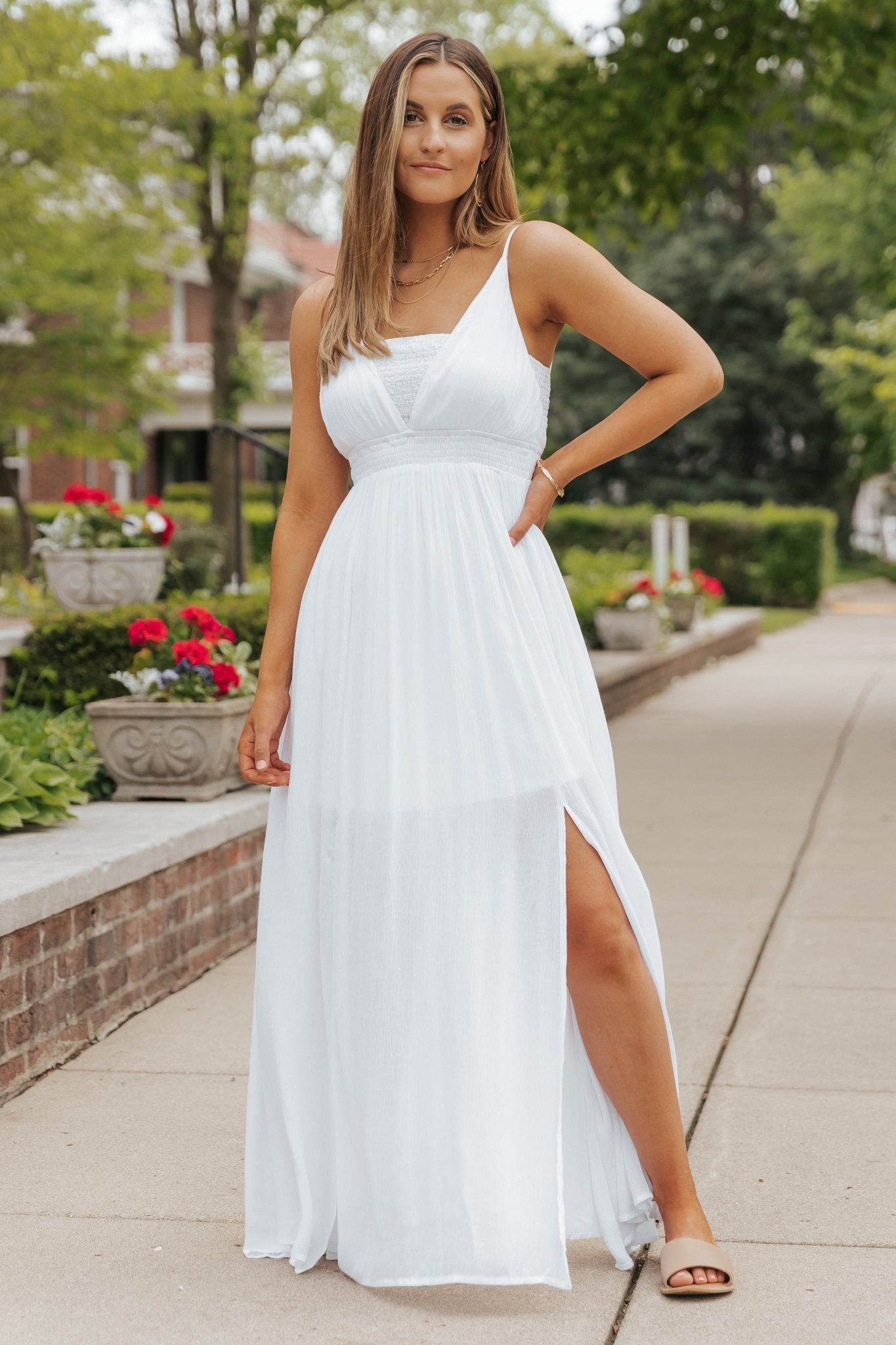 White maxi dress sale Clearance