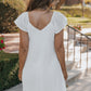 White V Neck Pleated Mini Dress - Magnolia Boutique