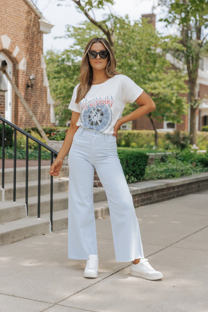 Wide Leg Light Denim Pants | FINAL SALE - Magnolia Boutique