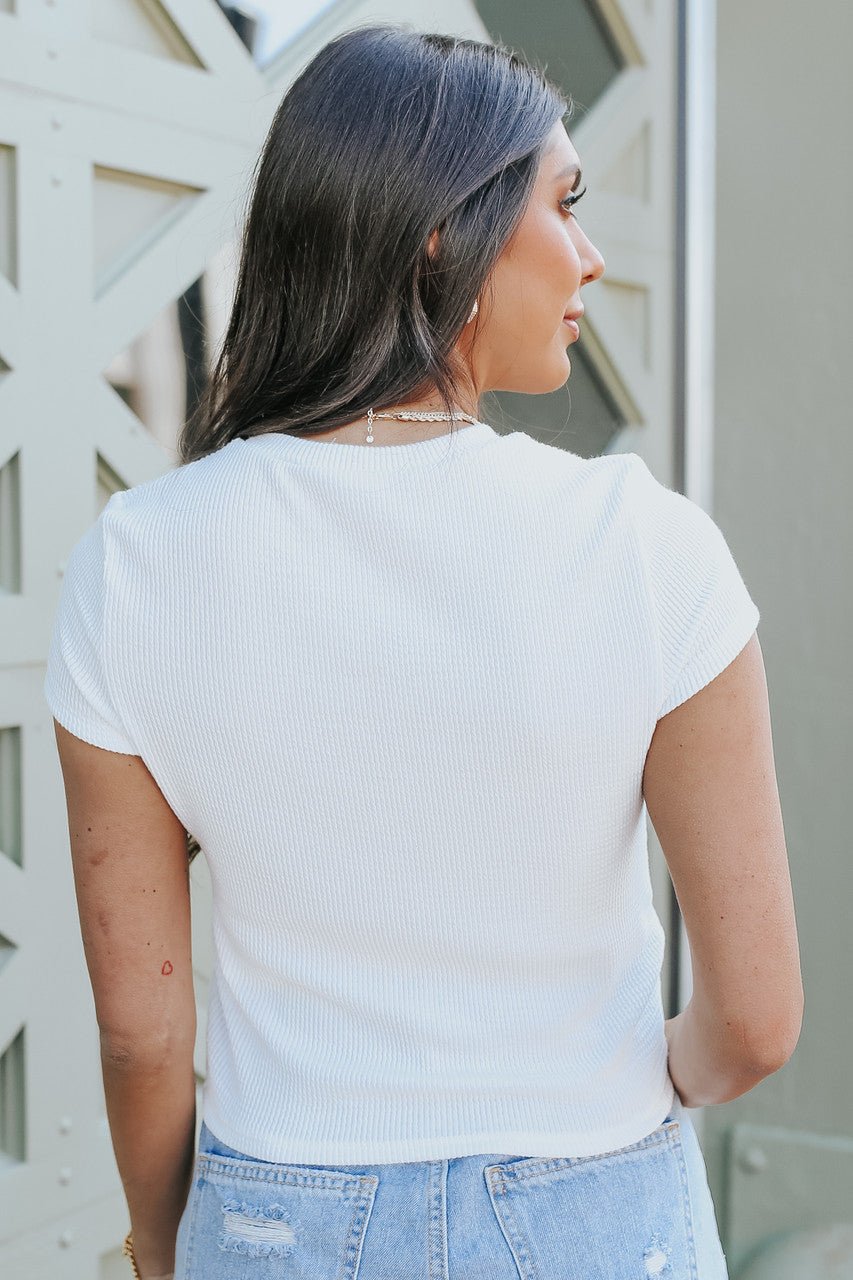 Wishful Thinking Ribbed Tee - FINAL SALE - Magnolia Boutique